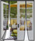 Risareyi Zanzariera Magnetica 160x240cm, Nero - in Vetroresina Rete Molto Resistente, Doppia Apertura Laterale Balcone Tenda Zanzariera Porta Finestra, Chiusura Automatica
