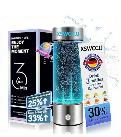 2026 Top 1 Upgraded Hydrogen Water Bottle【48h H₂ Power – Zero Perm】Hydro Water Bottle【3000PPB H₂ – 3x w/SPE/PEM】100% Leakproof NCE Nano Electrolysis