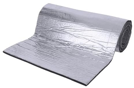 predolo Isolant Thermique Auto-Adhésif, Tapis D'isolation Phonique et Thermique pour Voiture, Auto Tapis D'isolation Acoustique, Thermique, Imperméable, pour Capot Moteur et Coffre, 5mm