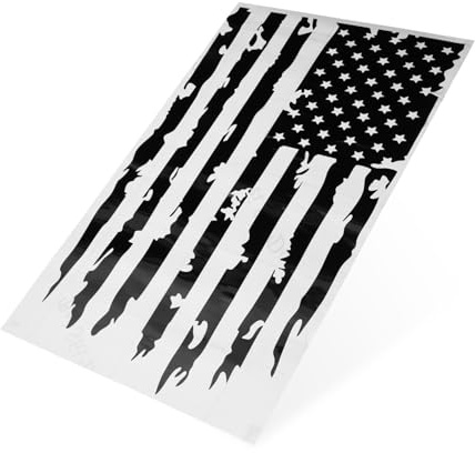 Amosfun Adesivo Auto Bandiera Americana Decorativo per Paraurti e Adesivo Autoadesivo Resistente Sole e Pioggia Decorazione Veicoli Suv e Camion Facile da Rimuovere senza Danni
