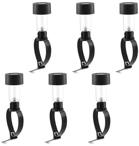 Ldabrye Lot de 6 lampes solaires pour piscine hors sol, décoration de piscine, éclairage économe en énergie pour jardin, étang, lumières solaires de piscine