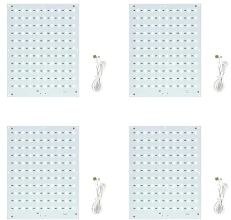 Janasiba Lot de 4 cartes de rétroéclairage LED lithophane pour imprimante 3D USB C DIY lithophane modèle photo
