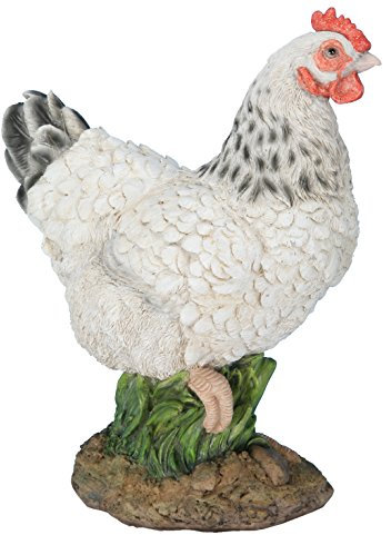 Animaux En Resine Poule Naine, 3580792003504, Blanc, 24.20x13.75x30.25 cm, 200350