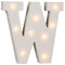 Bada Bing LED Holz Buchstaben W Alphabet Tischlampe Dekoleuchte Weiß (W) …
