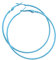 IDB Classic Stainless Steel Big Hoop Earrings - 2.32 x 2.48 x 0.07 (59x63x2mm) - Multiple Colors to choose from (Sky Blue)