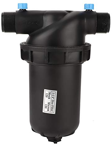 Filtro per Irrigazione, Filtro a Disco Filettato Maschio G1-1/4 120 Mesh per Pompa di Irrigazione a Goccia con Filtro Agricolo per Serra da Giardinaggio