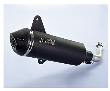 POLINI - Silenziatore Maxi Scooter in alluminio, colore: Nero