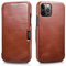 Mobiskin Hülle kompatibel mit Apple iPhone 12 PRO MAX (6,7 Zoll), Handyhülle mit echtem Leder, Case, Schutzhülle, dünne Handy-Tasche, Slim Cover, Vintage Braun