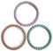 Mushie Perlen Beißringarmbänder | Zahnungshilfe für Kinder | 3er-Pack | Sichere & Hochwertige für Baby, Kleinkinder Kinder Jungs & Mädchen | BPA-Frei | Lilac/Cyan/Soft Peach