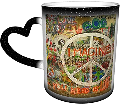 Oaieltj Tazza per il cambio di calore personalizzata, All You Need is Love sensibile al calore