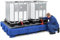 Denios Auffangwanne aus Polyethylen | verzinkter Gitterrost | blau-silber | BxHxT 2460 x 460 x 1800 mm | Volumen 1000 Liter | 2 Fässer | Arbeitssicherheit Notfall-Umweltschutz-Produkte