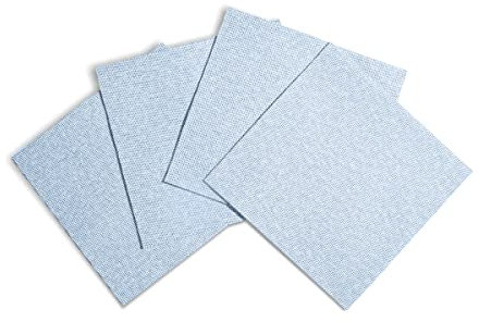 Einweg-Papierservietten, stoffähnlich, Leinen-Haptik, blau, Denim-Servietten, für Hochzeit, Party, Küche oder Badezimmer, 200 Stück