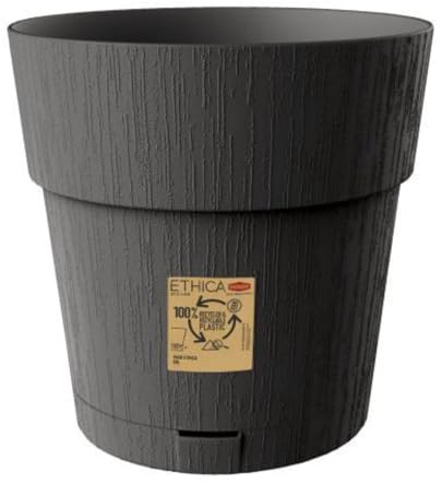 Stefanplast ETHICA Vase Ø20 Graphite C/RIS ACQUA68051, Shown
