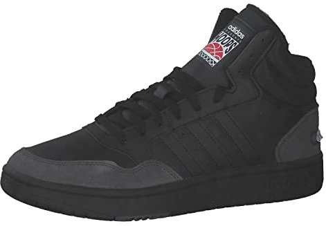 adidas Herren Hoops 3.0 Mid Sneaker, Core Black Core Black Carbon, 44 EU