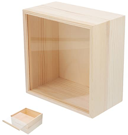 Milisten Boîte Boite De Rangement En Bois Organisateur De Bijoux En Bois Boite En Bois Coffret à Bibelots En Bois Étui à Bijoux En Bois Coffre Trésor Acrylique Service à Thé Enfant