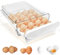 QINERSAW Schubladtyp Eierbox 20 Eier Eierbehälter Kühlschrank Eier Aufbewahrungsbox Kunststoff Eier Aufbewahrung Kühlschrank Eier schublade Transparent Eier organizer