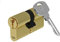 Yale Cylindre européen de sécurité standard pour serrure YC051KD404503N1 Nickelé, 30/10 mm, 3 clés
