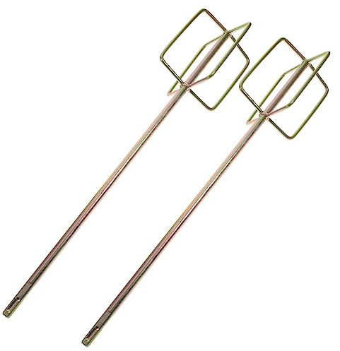 SEWOART 2 Stück Rührstäbe Für Elektrische Bohrmaschinen Zementmischstäbe Aus Robustem Stahl Für Ölfarben Beize Epoxidharz Und Gips Mischen Zubehör Für Baustellen