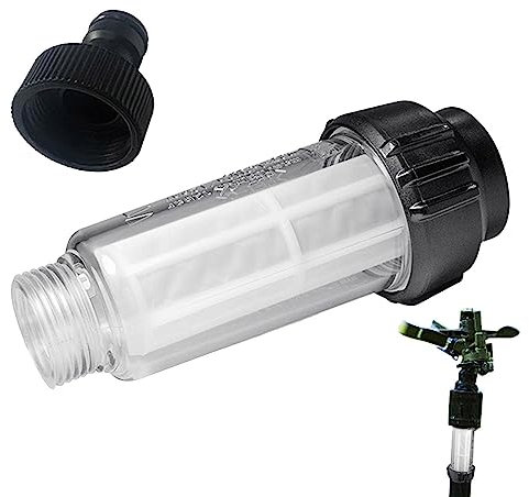 Filtre de machine à laver, filtre d'entrée amovible transparent de rechange, système de filtre léger portable pour machine à laver, filtre à eau à sédiments lavable pour machine à laver