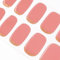 DANNI & TONI Semi Cured Nail Strips,Pink Reverse French Tip Soft Self-Adhesive Gel Nail Stickers(Glitter in My Eyes),Salon-Quality Gel Nail Polish Strips Manicure Stickers Set 28 Stickers