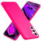 NALIA Cubierta Silicona de Neón Color Compatible con Samsung Galaxy S24 Plus Funda, Carcasa Suave Aterciopelada Antideslizante Colorido Intenso Brillante, Estuche Delgado Flexible, Color:Pink Rosa