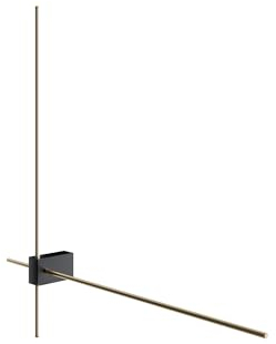 MAYTONI DECORATIVE LIGHTING Wandleuchte, Innenbeleuchtung, modern, schwarz, mit oder Aluminium, LED, 1050 lm, 3000 K, für Wohnzimmer, Küche, Schlafzimmer, Esszimmer, Büro