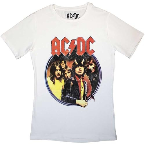 AC/DC Highway to Hell Circle Skinny Fit T Shirt XXL