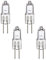 Generic 4 STÜCK G4 Halogen Leuchtmittel, Ofenlampe, 20W Warmweiß Glühbirne, 280 Lumen, 2600K, 2000h, 12V, 20W, 1 stück