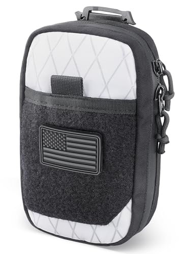 PITOZER Taktische EDC Pocket Organizer Tasche, X-PAC MOLLE EDC Tasche Werkzeug Gürteltasche Kleine Tech Pouch Herren Gürteltasche für MOLLE Gear