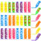 SULOLI 24 Pezzi Mini Caramelle Evidenziatori,Set Evidenziatori Colorati a 6 Colori per Scuola Ufficio Disegno,Gadget Regalo Fine Festa Compleanno per Bambini