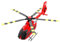 GOUX 1:30 C190 H145 RC-Hubschrauber für Erwachsene, 2.4G 6CH Einmotoriges gyroskopisches Flugmodell, Geschenk für Erwachsene und Jugendliche (RTF Version/Rot Weiß)