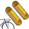 TENGEE 2 Stück Rückstrahler Motorrad,Gabel Reflektor,96 * 24 mm Motorrad Reflektoren,Gelb Rechteckiger Reflektor,Reflektor Motorrad Zubehör,für Motorrad Fahrrad Multifunktional Scooter
