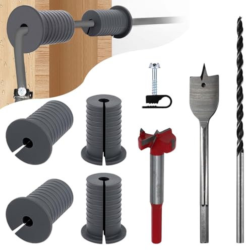 Starlink Cable Routing Kit,Cable Installation Kit,Mounting Accessories,6* Grommets, 1 Spade Drill Bit,1 Strengthen Drill bit, 5/16 Drill Bit, 30 Wall Clamps (Cable Installation Kit (Grey))