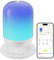 Maquina Ruido Blanco Bebe, Luz Nocturna Con 34 Sonidos Relajantes y 7 Colores, Control Remoto por App, Temporizador, Ayuda para Dormir
