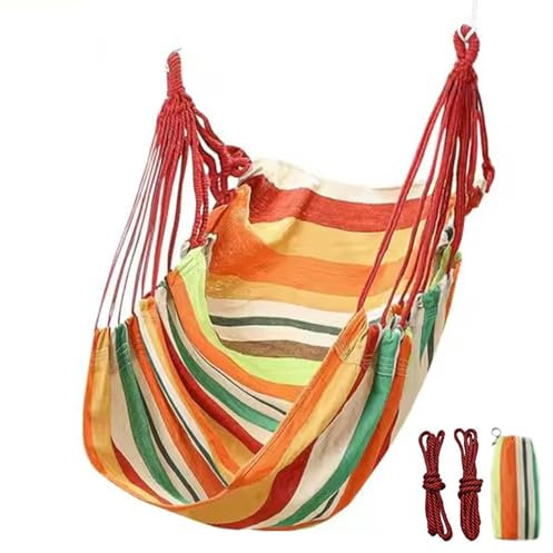 Balançoire à Corde Suspendue, Grande Chaise Suspendue en macramé de 51,18 x 39,37 Pouces, balançoire de Camping Portable, hamacs, 500 LB, Chaise hamac Suspendue, balançoire en Corde pour Chambre