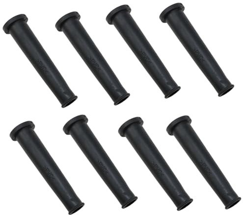 Meuey Lyot Electric Drill Sleeve Cable Gland PVC Cable Sleeve Cord Boot Protector Cord Protector Cable Sleeve Black Rubber Protective Sleeves 8PCS