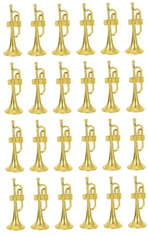 GREENADSCAPE Mini-Trompete Dekoration Stück Schicke Mini-Ornamente Diy-Landschaftsrequisiten für Mini-Häuser Realistische Details für Foto-Requisiten