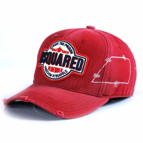 DSQUAREDS Baseballkappe für Herren, Sportmütze, Schirmmütze, klassische Kappe, Stickerei, Snapback-Mütze, mehrfarbig, Einheitsgröße