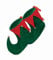 ANZEE Adults Christmas Elf Shoes With Bells - Elf Green Red Jester Pixie Boots Shoes - Santas Helper Jester Peter Pan Elf Pixie Costume Slipper Boots Shoes Xmas Unisex Fancy Dress Accessory (Green)