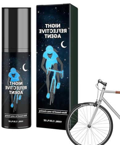 Nybhyjka 100 Ml Bombe De Peinture Réfléchissante,Peinture En Aérosol Brillante Pour Vêtements, Vélos, Skateboards, Toile, Bois, Tissu Peinture En Aérosol Sombre Brillante Pour Conduite De Nuit