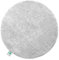 Floordirekt Badematte Sky, Badteppich in Rund, Dichtes, Flauschiges Wohlgefühl für Ihr Zuhause, Badvorleger rutschfest waschbar, schadstoffgeprüft (Weiß, 95 cm (Rund))