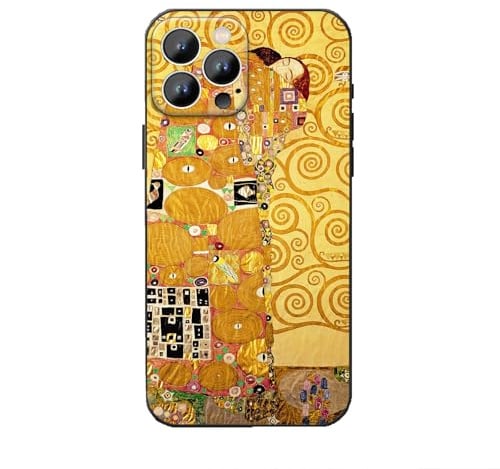 Kompatibel mit iPhone 16 Pro Max Hülle, The Embrace by Gustav Klimt Handyhülle Klassische Fine Art Hülle TPU Bumper Stoßfest Schutzhülle