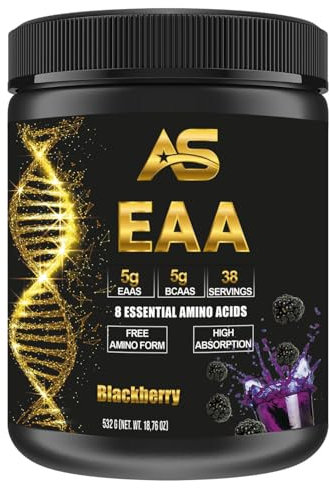 American Supps® PREMIUM EAA - essentielle Aminosäuren - EAA Pulver (532g, Blackberry)