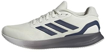 adidas Men's Runfalcon 5 Running Shoes, Off White/Dark Blue/Dash Grey, 6 UK