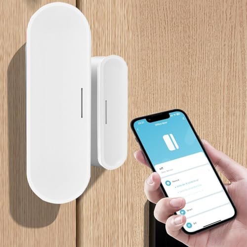Tuya intelligenter Tür- und Fenstersensor, basierend auf Thread's Matter, erfordert Thread-Border-Router, Fernalarm, lokale Automatisierung, unterstützt Matter, Apple Home, Google Home, Alexa (2pack)