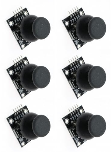 2-Achsen-Joysticks, 6/12 Stück, 2-Achsen-Joysticks, Sensorik-Boards für Robotik, Elektronik, XY-Joystick-Modul