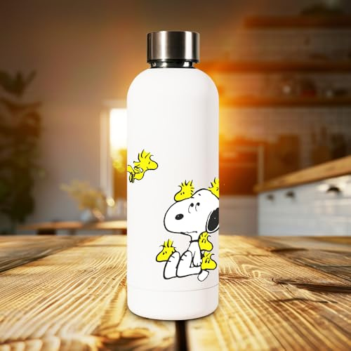 Snoopy Peanuts Woodstock Vinyl Sticker Set | Hochwertige Snoopy Aufkleber für Laptop, Trinkflasche, Handy & mehr | Wasserfest & spülmaschinenfest | Süße Peanuts Motive für Fans & Deko