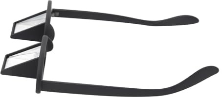 TOPINCN Prism-Brille, Bequeme 90-Grad-Prismenbrille Zum Hinlegen, Lesen, Fernsehen, Leichtes Schwarz, für Büroangestellte Beim Angeln Im Freien