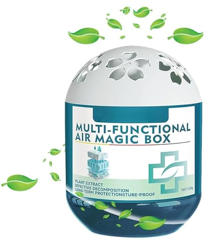 Air Purification Dust Removal Magic Box, Indoor Multi-Functional Air Magic Box Cleaner, Atmosphere Purification Freshener Gel, Long-Lasting Air Freshener Gel 120g for Home, Office, Bedroom, Pet Areas