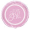 Folien-Babyparty-Luftballon - 45 cm - It's A Girl! - Design rosa Herzen